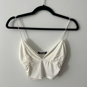 MISSGUIDED - White Slinky Bralette size 4